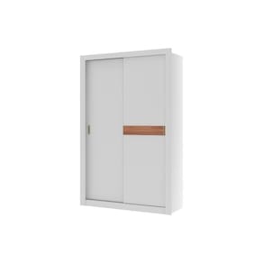 Guarda Roupa 2 Portas de Correr e 2 Gavetas Vivacce 835 Flex Branco ou Branco c/ Freijo - Carraro