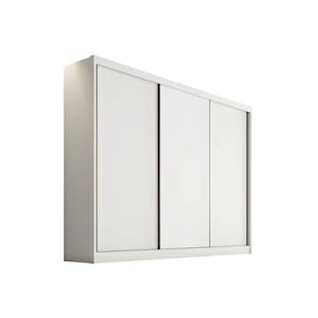 Guarda Roupa 3 Portas e 4 Gavetas Sollo/Logan Branco - Novo Horizonte