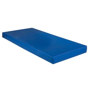 Colchão Solteiro Espuma D28 Hospitalar Impermeável Comfortpedic Line Napa Azul (78x188x14) - Orthoflex