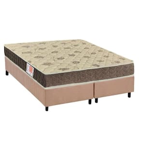 Cama Box Queen: Colchão Espuma D33 Orthoflex Comfortpedic + Base CRC Suede Clean (158x198)