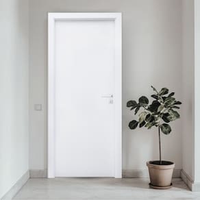 Porta Lisa Uv Batente Regulável 07 Cm a 13 Cm Guarnição 7 Cm 102 X 210 Esquerdo Rodam