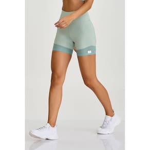Short Com Bolso e Tule Cajubrasil Verde Aloe