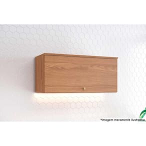 Armário de Geladeira p/ Cozinha Requinte c/ 1 Porta Basculante 80cm Nature - Henn