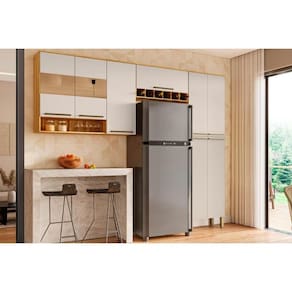 Kit de Cozinha Completa 3 Peças Nápoli Prime (2Aéreos+1Paneleiro) CPT02 Amendoa/Off White - Ronipa