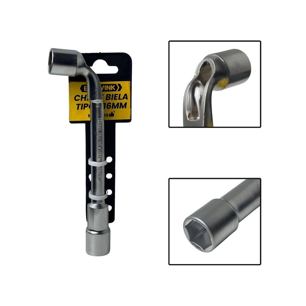 Chave Biela Tipo L De 16mm Vazada