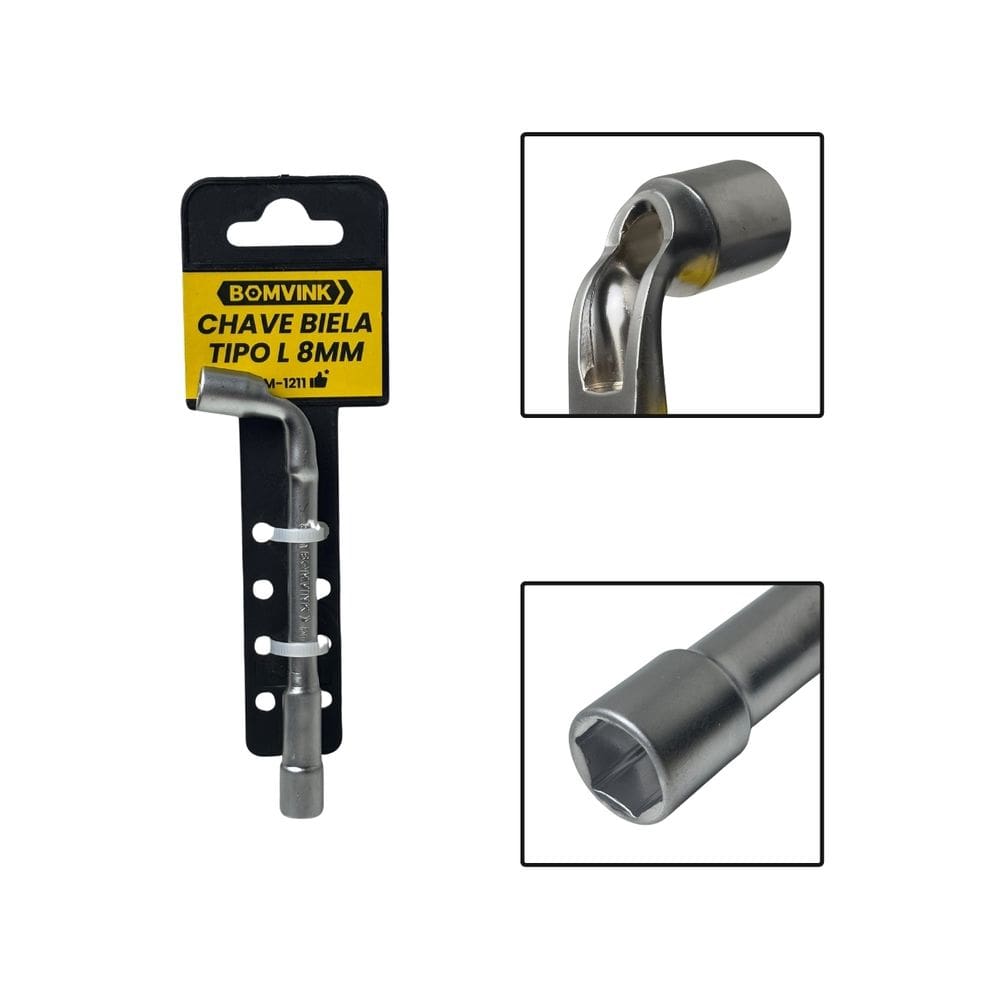 Chave Biela Tipo L De 8mm Vazada