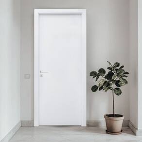 Porta Lisa Uv Batente Regulável 07 Cm a 13 Cm Guarnição 5 Cm 92 X 210 Direito Rodam