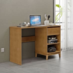 Escrivaninha 1 Gaveta Prata 50x110x79 Cm Freijó