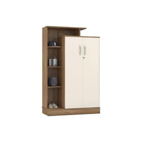 Armário Sapateira Quarto Elite c/ 2 Portas Amendola/Off White - Demóbile