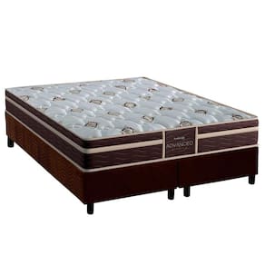 Conjunto Box Queen: Colchão Espuma Probel D33 Firmepedic ProDormir Advanced Tech1500 Plus Brown + Base CRC Suede Brown (158x198)