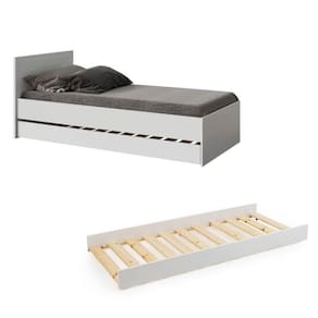 Cama Infantil com Cama Auxiliar Wood Branco