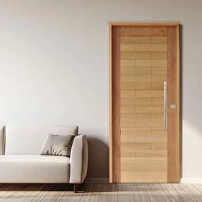 Porta Pivotante Roma Mista Batente 14 Puxador Tubo 800cm 110 X 210 Cm Esquerdo Rodam