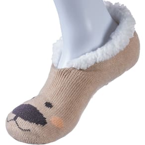 Pantufa Sapatilha com Sherpa Antiderrapante