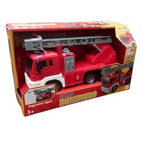 Caminhão De Bombeiro Com Fricção Luz e Som - DM TOYS