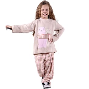 Conjunto Pijama Plush Infantil Quentinho e Divertido