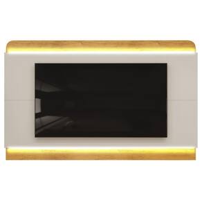 Home p/ TV até 75 Polegadas Nadine c/ Led 219x136cm Bali/Cedro - DJ Móveis