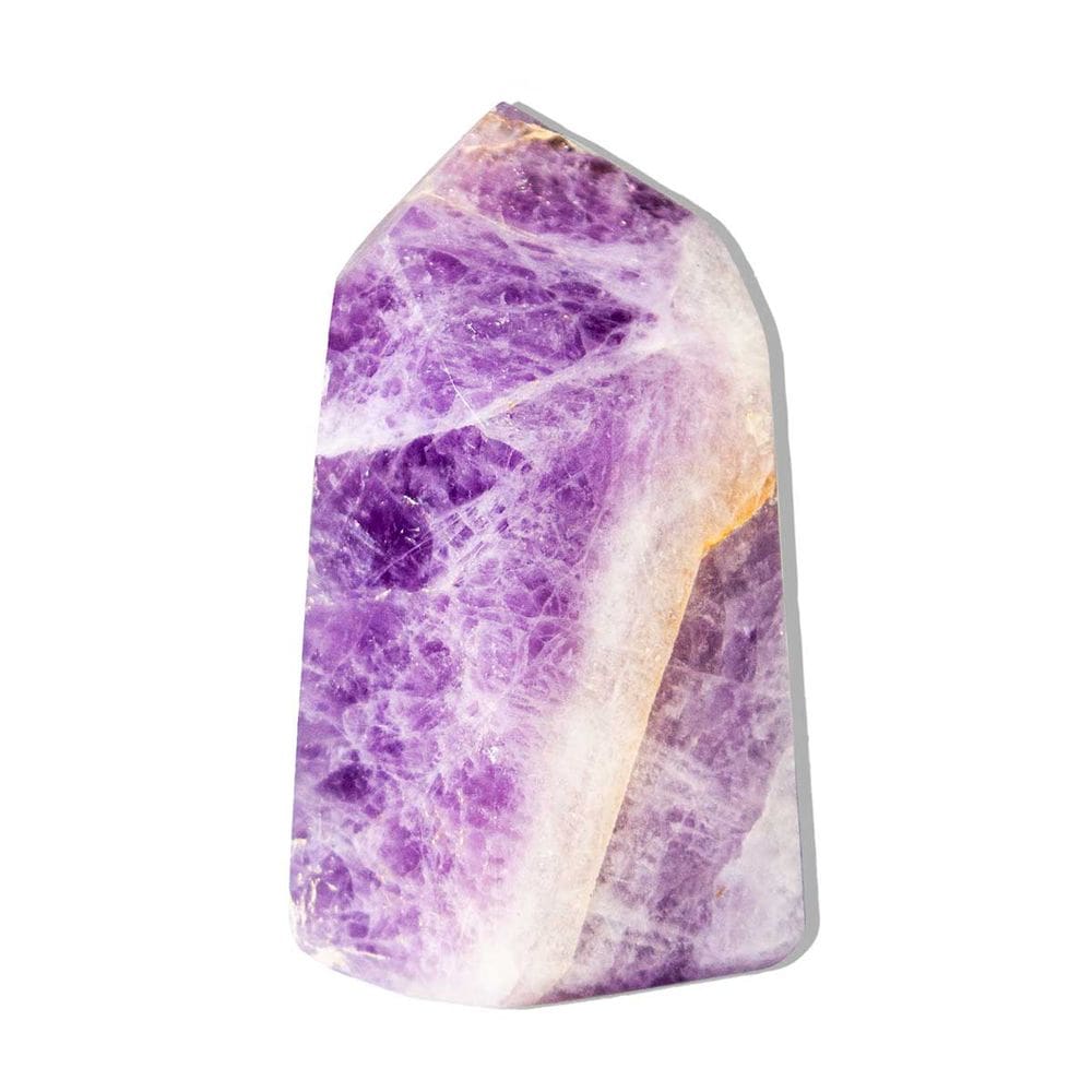 Ponta Ametista Chevron Pedra Natural 30 a 40mm Média 40g