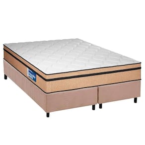 Conjunto Box Queen: Colchão Espuma Plumatex D45 Selectus + Base CRC Suede Clean (158x198)