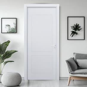 Porta Provençal Uv Batente Regulável 07 Cm a 13 Cm Guarnição 7 Cm 72 X 210 Esquerdo Branco