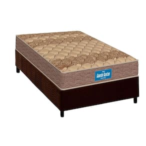 Conjunto Box Solteiro: Colchão Espuma Probel D33 Firmepedic Guarda Costas PróIntense Brown + Base CRC Suede Brown (88x188)