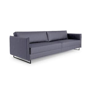 Sofá 3 Lugares Enrico Linho Cinza 180 cm