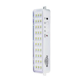 Kit 3 Luminárias de Emergência Blumenau 30 Leds Recarregável Bivolt