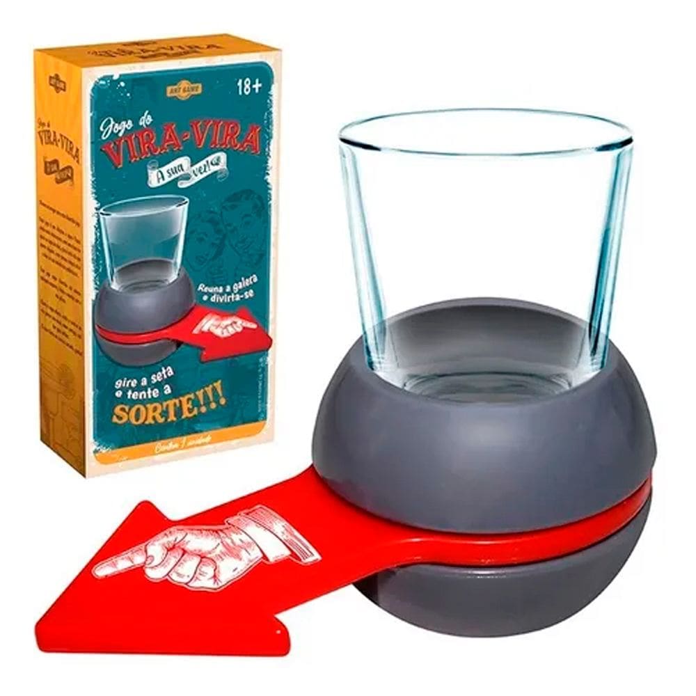 Jogo de Shot Bebida Vira-Vira Adulto com Copo de 50ml Artbrink