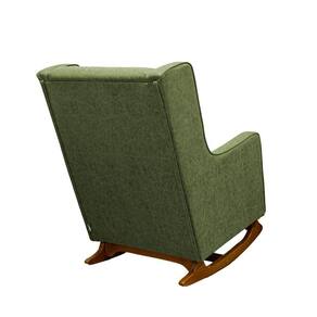 Poltrona De Amamentação Balanço Diana Com Puff Boucle Verde