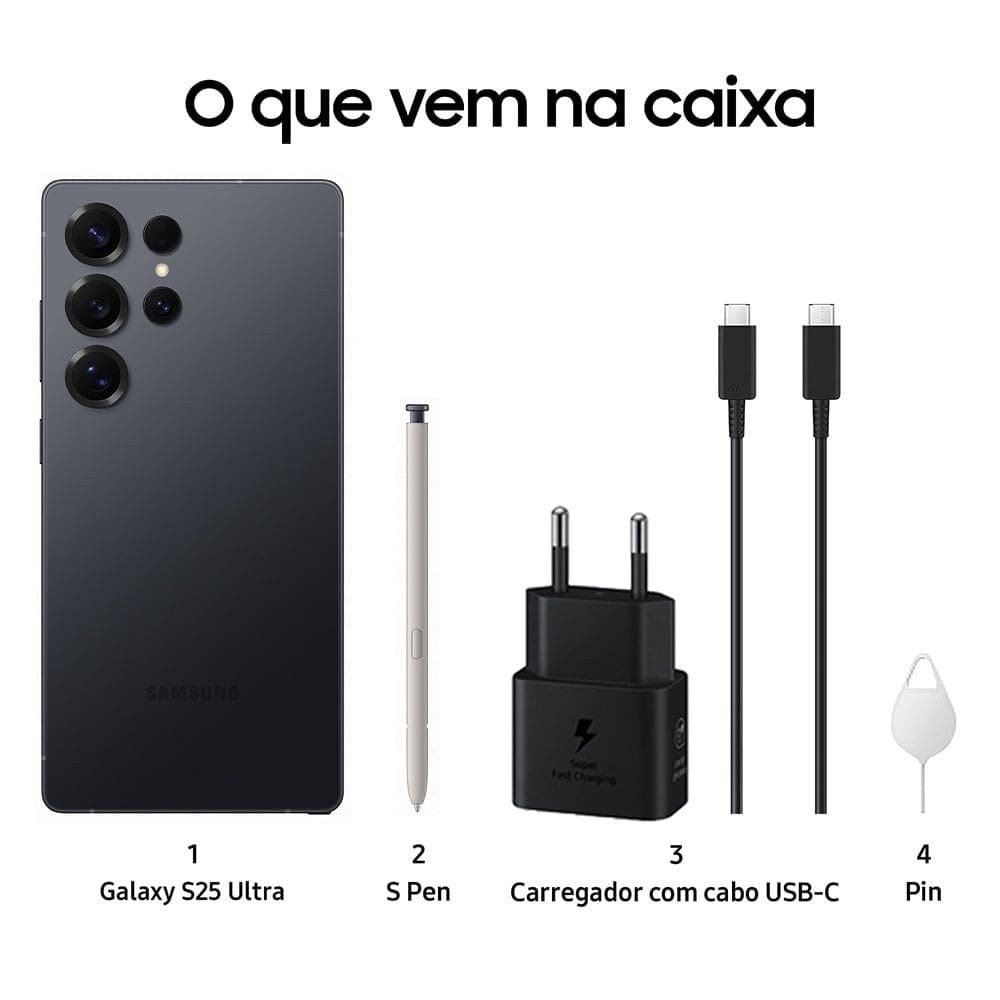 Celular Samsung Galaxy S25 Ultra 5G, | Casas Bahia