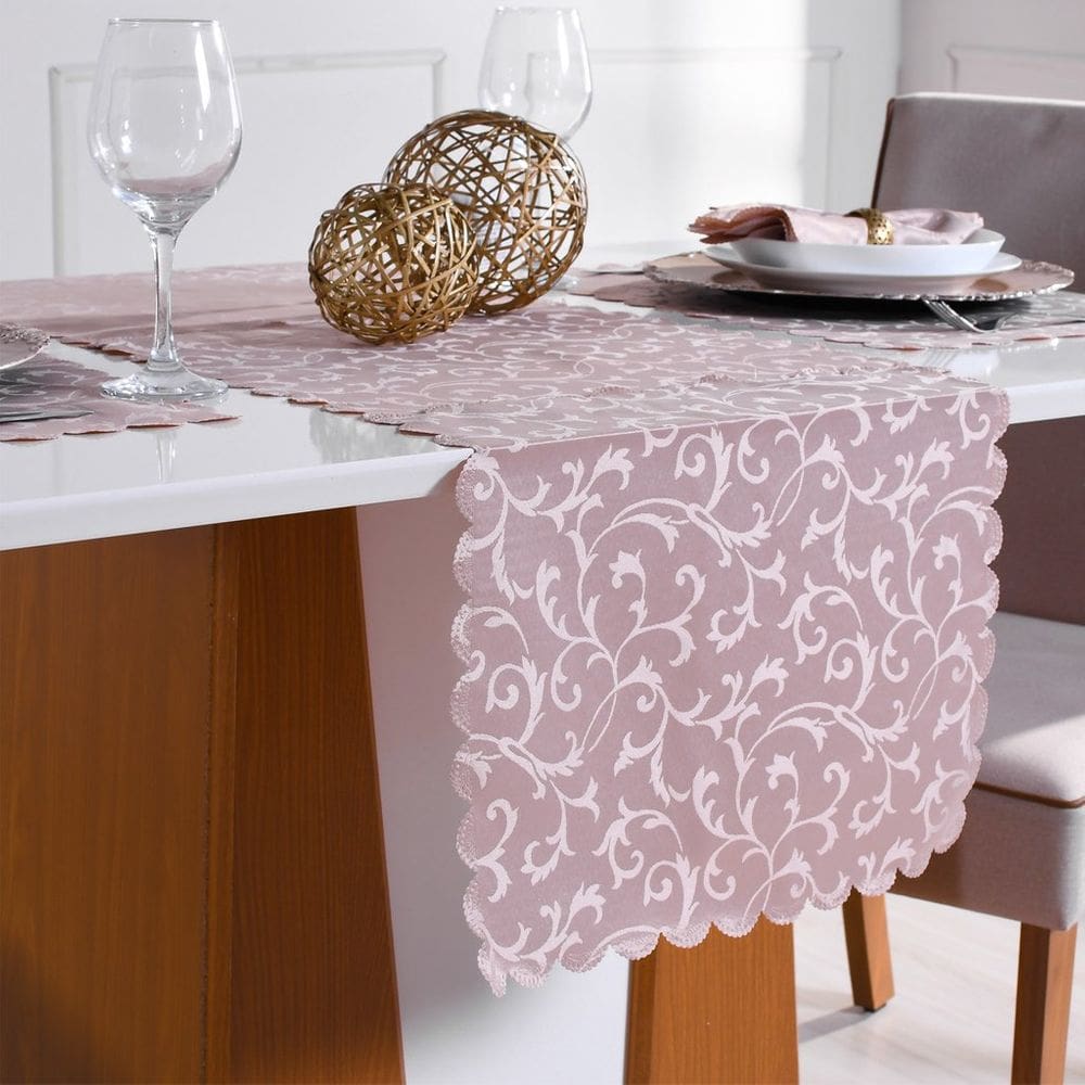 Trilho de Mesa Jacquard Impermeável 40x140