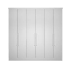Modulo de Casal Safira para Guarda Roupa em MDF com 6 Portas e 4 Gavetas Clic Móveis