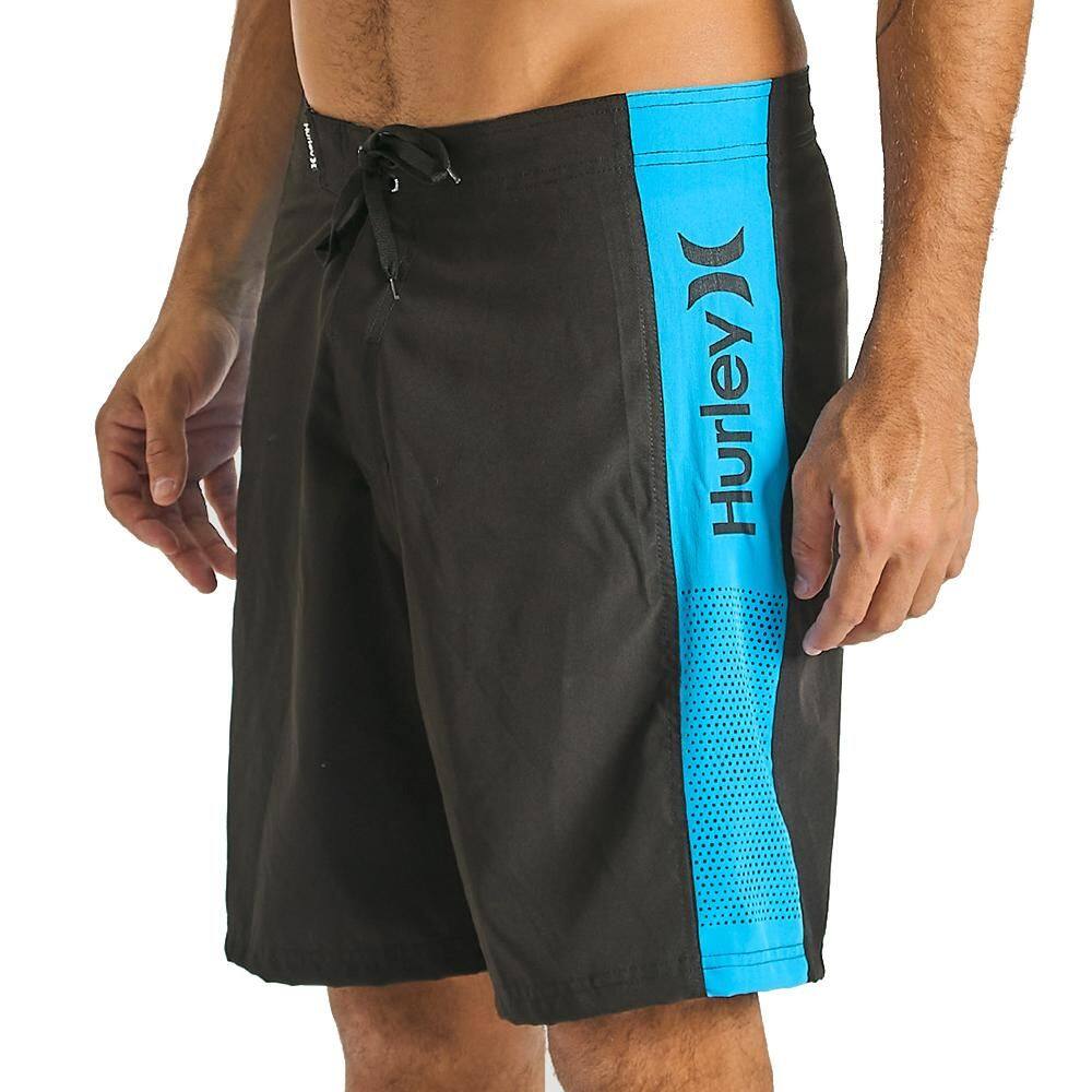 Bermuda Hurley Side Points 19,5" SM25 Masculina Preto