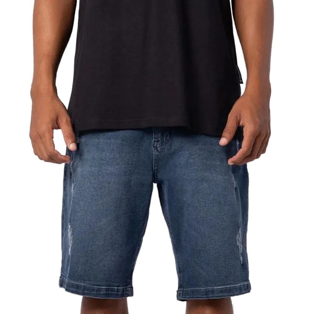 Bermuda MCD Denim Slim Masculina Indigo