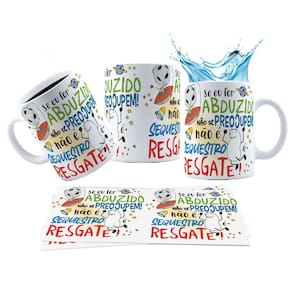 Caneca 325ml Se eu for abduzido não se preocupe, não é