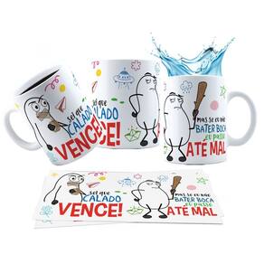 Caneca 325ml Sei que calado vence! Mas se eu não bater boca