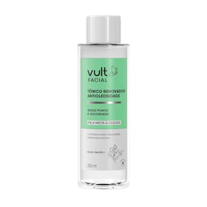 Vult Facial - Tônico Renovador Antioleosidade Facial 200ml