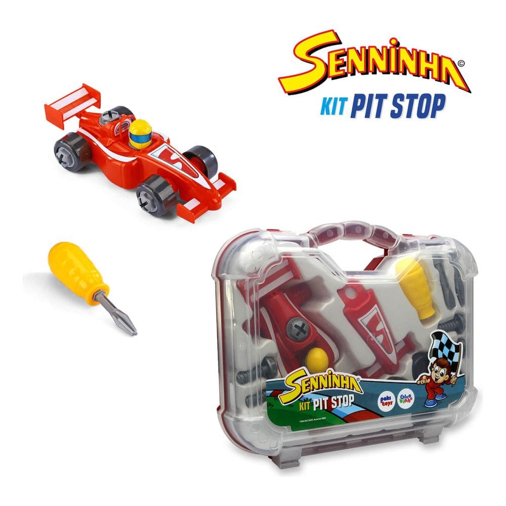 Maleta De Ferramentas Brinquedo Mecânico Infantil Senninha