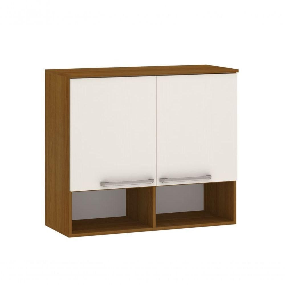 Armário Aéreo 70 Cm 2 Portas Nicho Inferior Modena Luciane Moveis