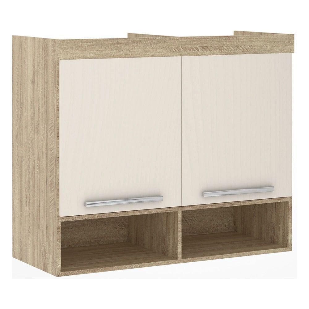 Ponte Aérea Solteiro 2 Portas Com Nicho 97Cm Master Luciane Móveis