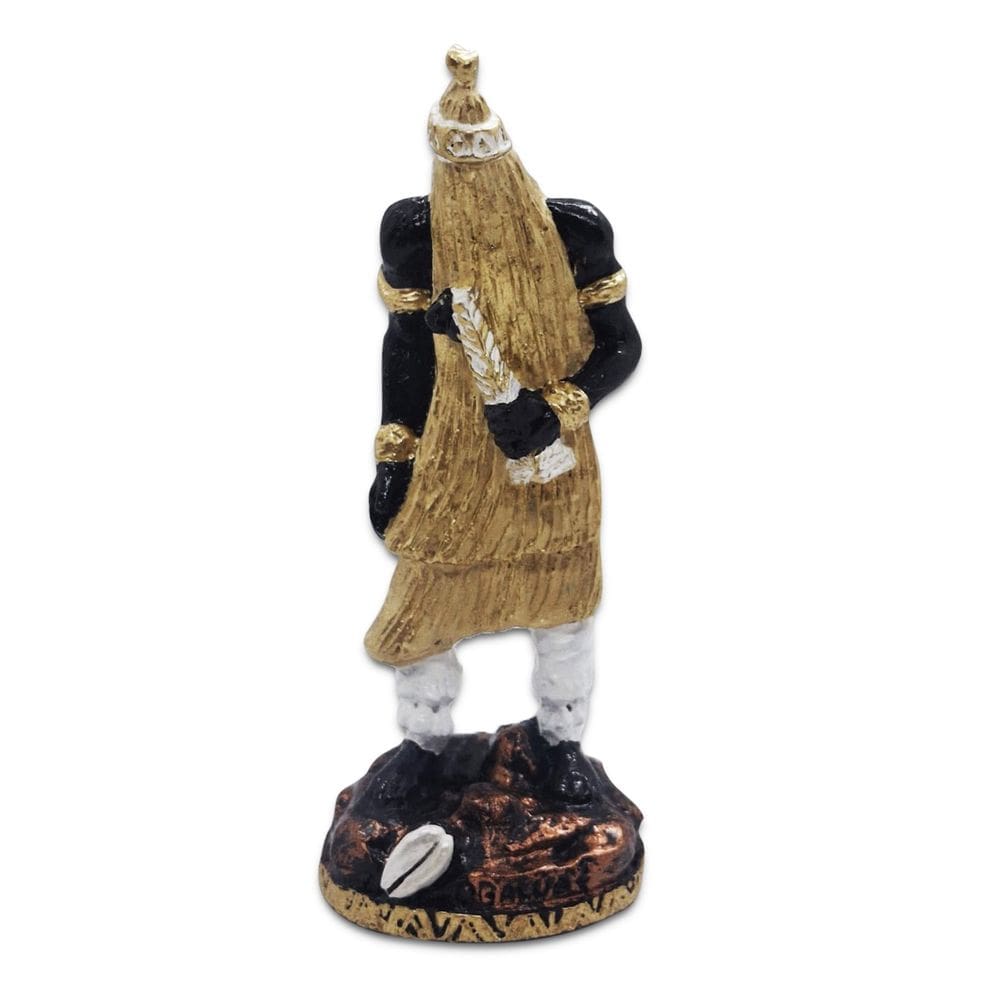 Estátua Imagem Orixá Obaluaê Obaluaiê Proteção 15 Cm