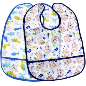 Kit 2 Babador Impermeável com Bolso Cata Migalha
