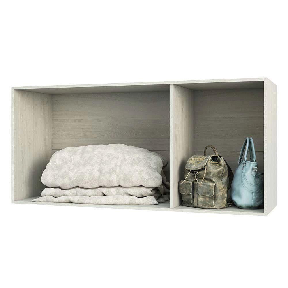 Maleiro Closet Prime Legno Crema Sem Porta 1,45 Cm Ponte Casal Luciane Móveis