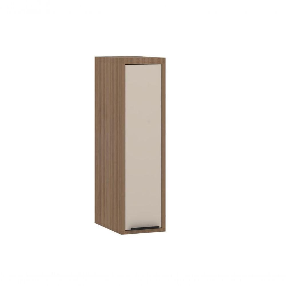Armário Aéreo 20 Cm 1 Porta Aspen Luciane Móveis beige
