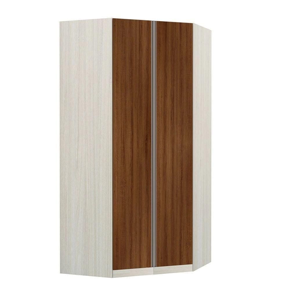 Guarda-Roupa Modulado Canto Closet 2 Portas 1 Cabideiro 7 Prateleiras Luciane Móveis