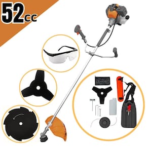Roçadeira Lateral a Gasolina Tekna RL520 P-I Plus 52cc 2hp + Oculos + Lamina 8 pontas p/ Corte de Mato Dificil, Troncos