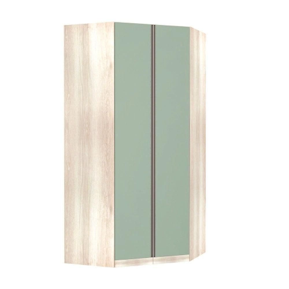 Guarda-Roupa Modulado Canto Closet 2 Portas 1 Cabideiro 7 Prateleiras Luciane Móveis