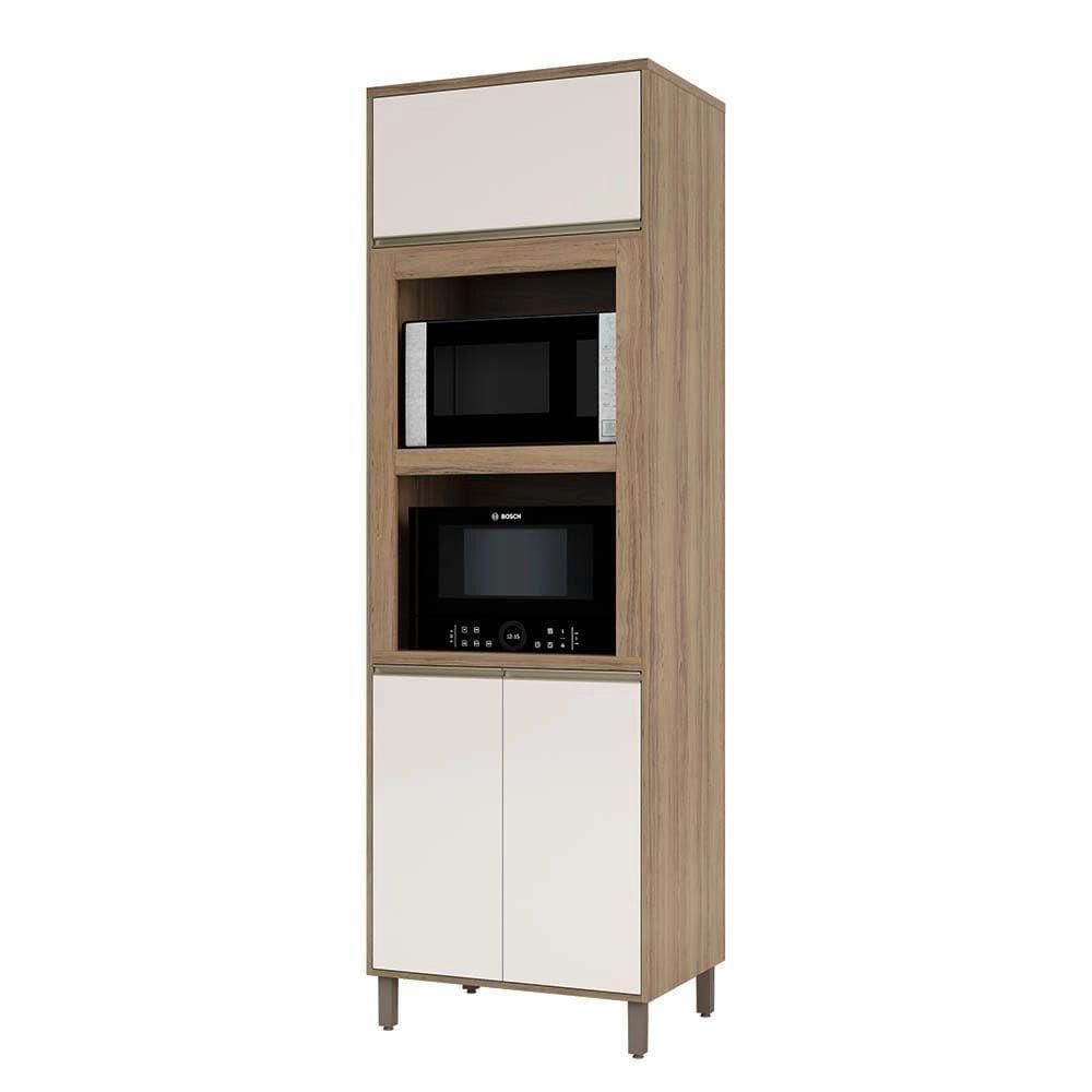 Torre Quente Mel 70 Cm 2 Nichos 3 Portas Sendo Luciane Móveis