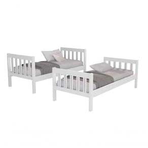 Beliche Infantil 100% Mdf Vira 2 Cama Solteiro Alta Qualidade Quarto Compacto - Acompanha 2 Colchões