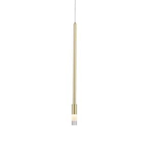 Lustre Pendente Nordecor Nima 2679 Dourado Fosco Led Bivolt