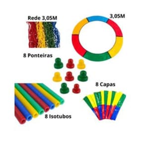 Cama Elástica Completa 3,05 – Isotubos, Protetor de Molas e Rede Inclusos